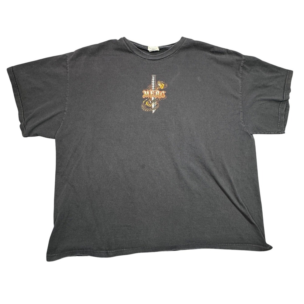 Delta Pro Weight MERC T Shirt 2XL Black Skull Snake Have Gun Will Travel Graphic